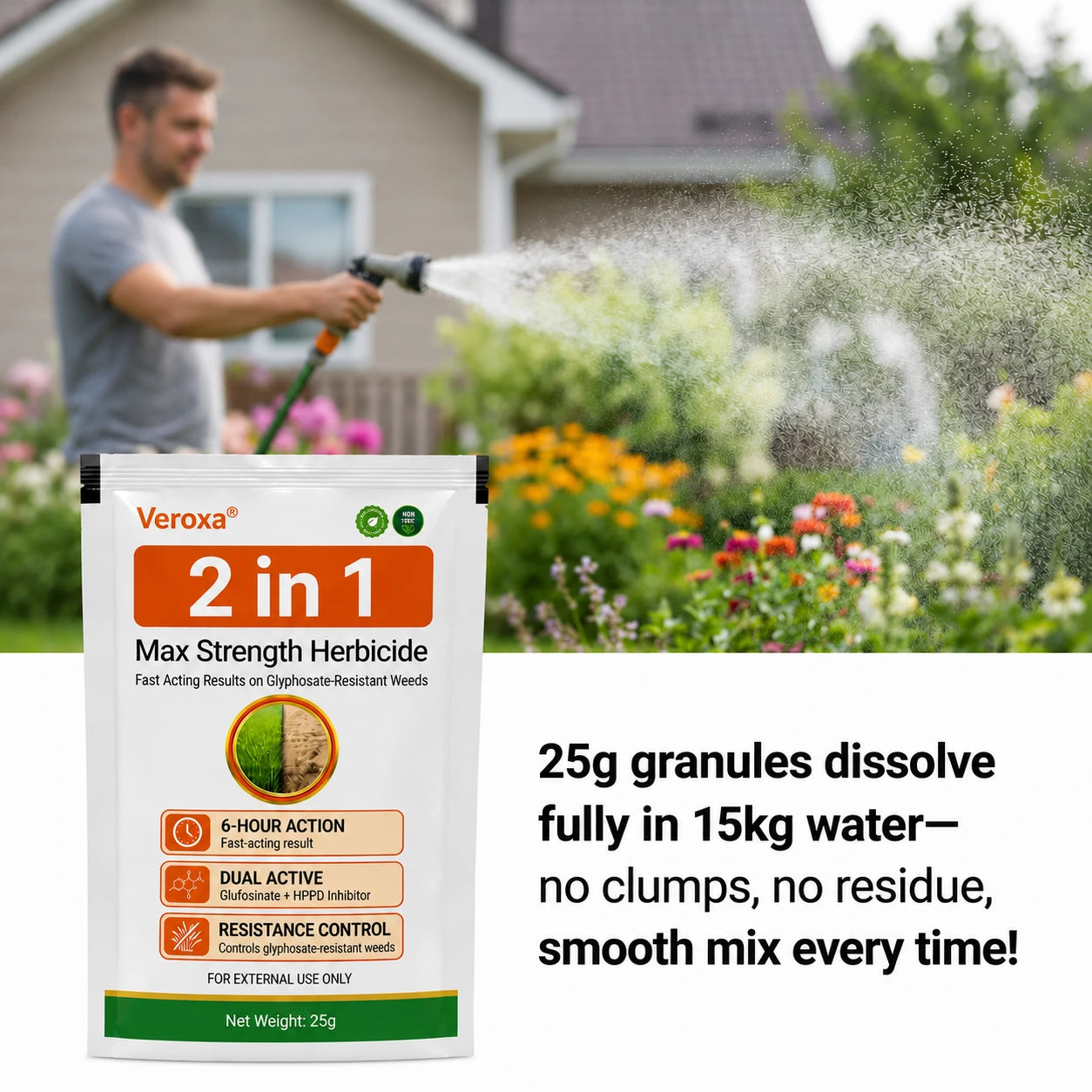 🔥Veroxa® Advanced 2-in-1 Pro+ Herbicide | Upgraded Formula for 6-Hour Rapid Kill, Root Eradication & Destroys Glyphosate-Resistant Weeds (Copy)