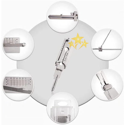 🔥 LAST DAY 49% OFF 🔑 2IN1 Stainless Steel Master Key Decoder