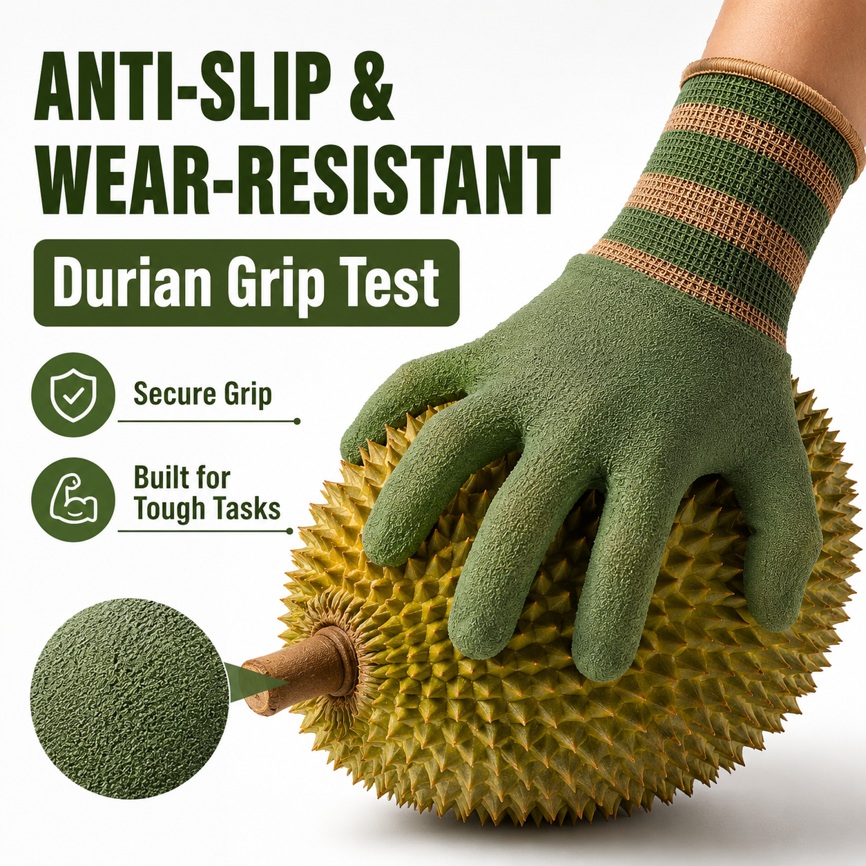 Vigoro™ Heavy-Duty Waterproof Gardening & Work Gloves with Anti-Slip Rubber Grip