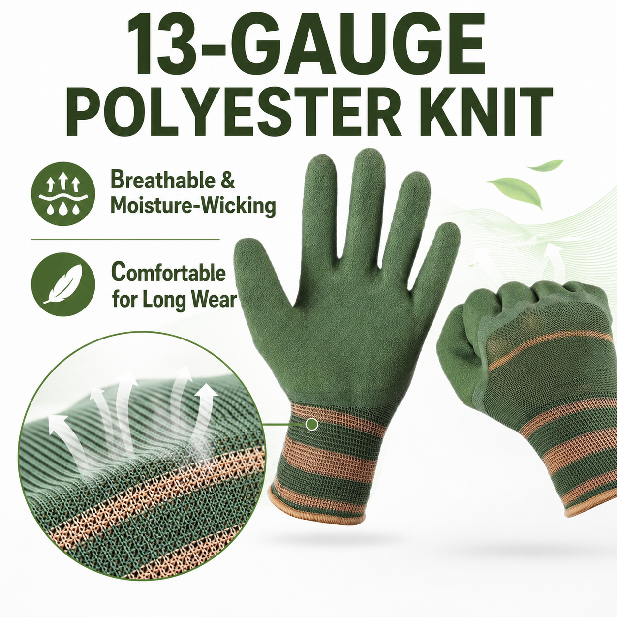 Vigoro™ Heavy-Duty Waterproof Gardening & Work Gloves with Anti-Slip Rubber Grip
