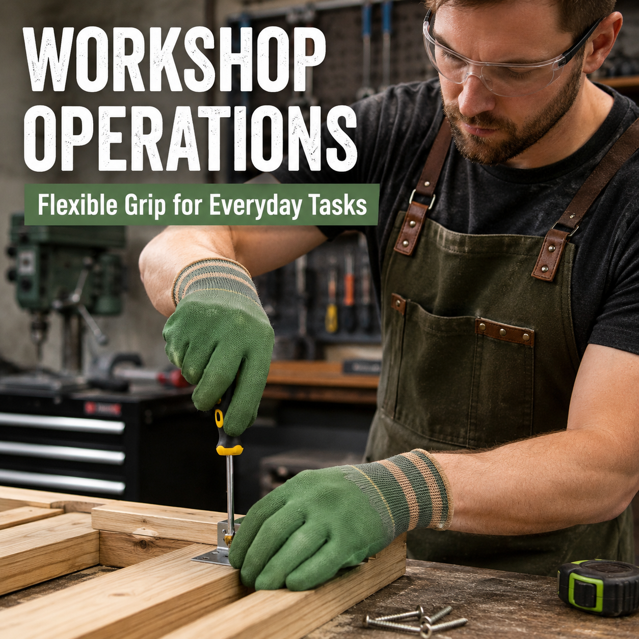 Vigoro™ Heavy-Duty Waterproof Gardening & Work Gloves with Anti-Slip Rubber Grip