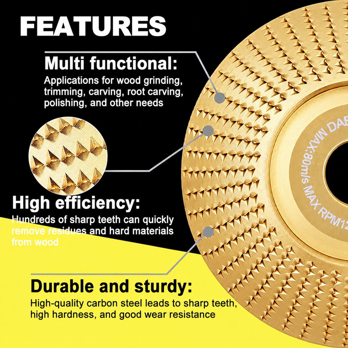 🔥 Last Day 50% OFF 🔨 Industrial Grinding Wheel Made of High-Carbon Steel