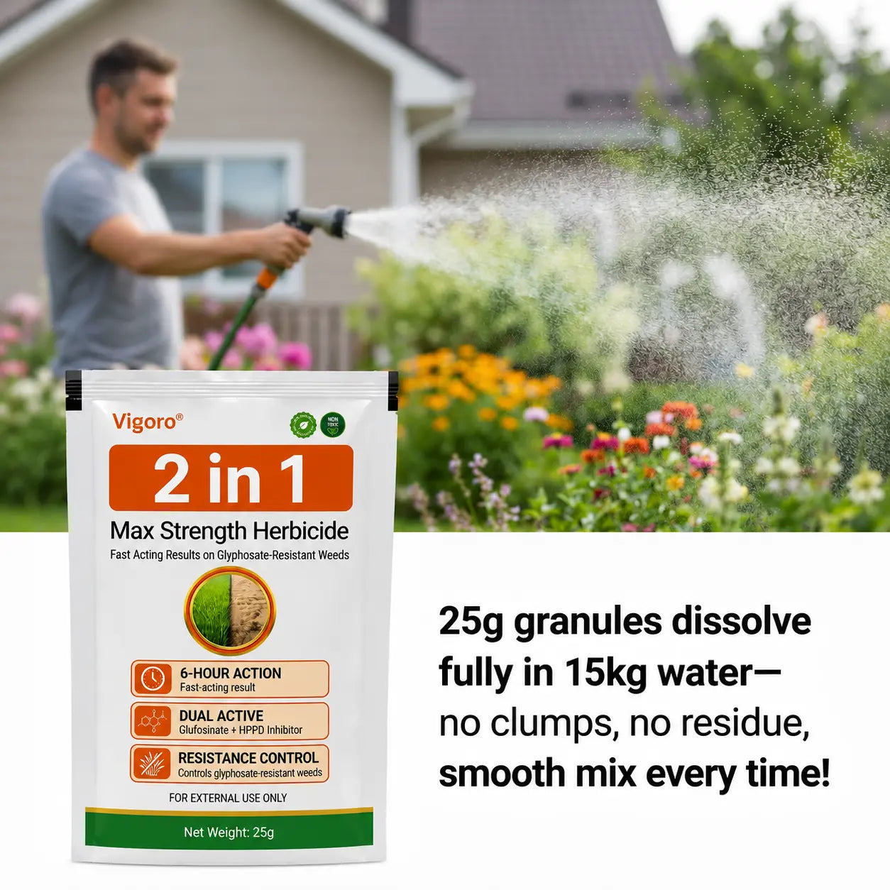 🔥Vigoro® Advanced 2-in-1 Pro+ Herbicide | Upgraded Formula for 6-Hour Rapid Kill, Root Eradication & Destroys Glyphosate-Resistant Weeds ST